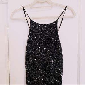 Leith Star Print Maxi Dress